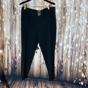 Roz & Ali Dress Pants Women's 12 Solid Black Signature Fit Poly Blend NWOT